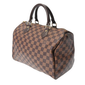Louis Vuitton Damier Brown Handbag Speedy Canvas